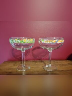 Margaritaville "Wastin' Away Again" Margarita 10oz. Glass, Set of Two
